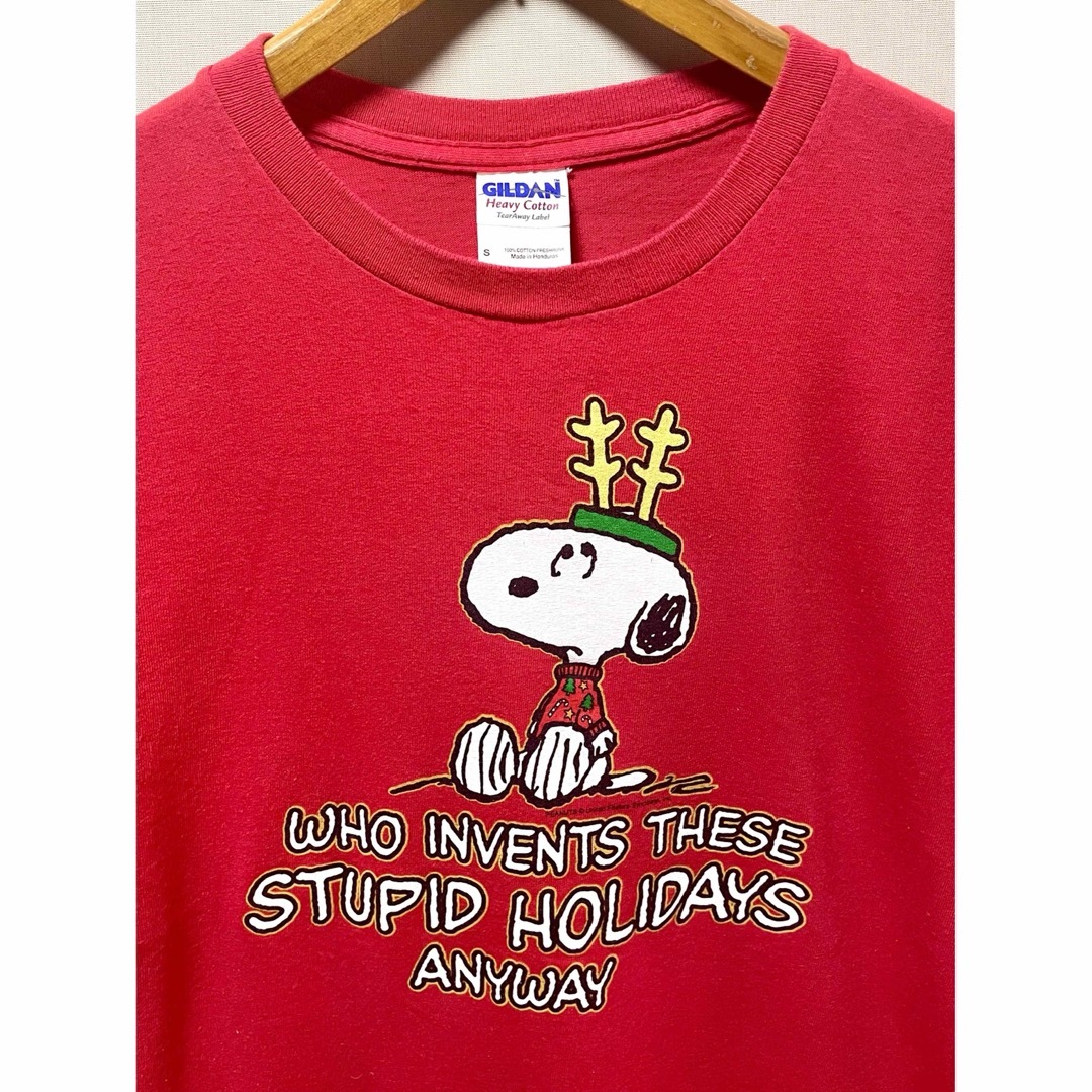 SNOOPY(スヌーピー)のSnoopy   クリスマス T - シャツ　Size  S メンズのトップス(Tシャツ/カットソー(半袖/袖なし))の商品写真