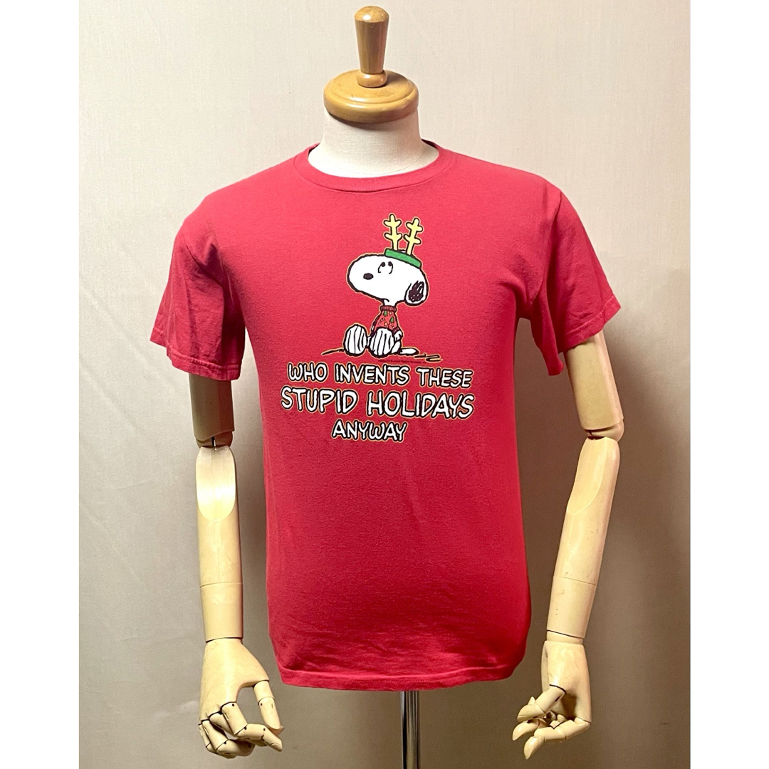 SNOOPY(スヌーピー)のSnoopy   クリスマス T - シャツ　Size  S メンズのトップス(Tシャツ/カットソー(半袖/袖なし))の商品写真