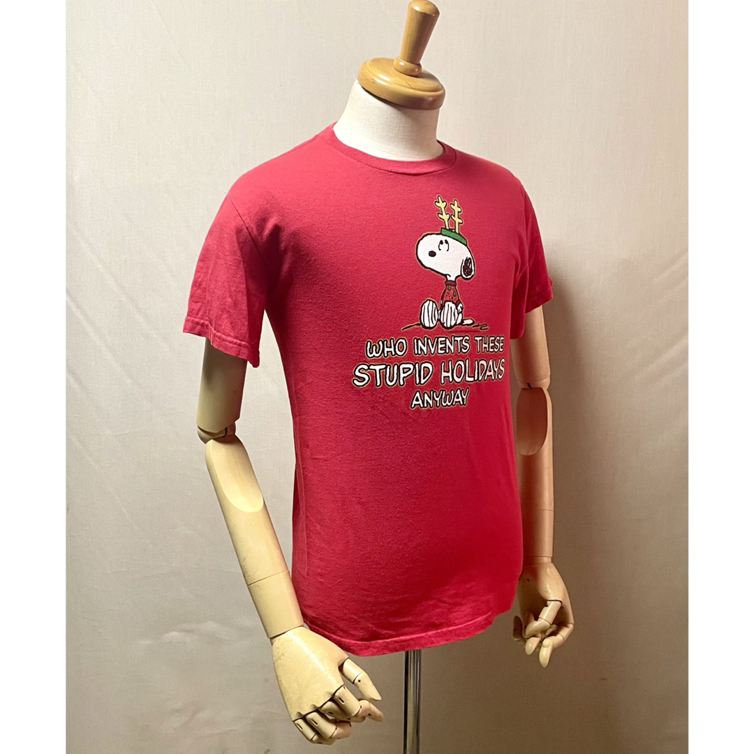 SNOOPY(スヌーピー)のSnoopy   クリスマス T - シャツ　Size  S メンズのトップス(Tシャツ/カットソー(半袖/袖なし))の商品写真