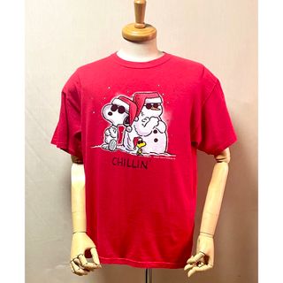 スヌーピー(SNOOPY)のSnoopy   クリスマス T - シャツ　Size L(Tシャツ/カットソー(半袖/袖なし))