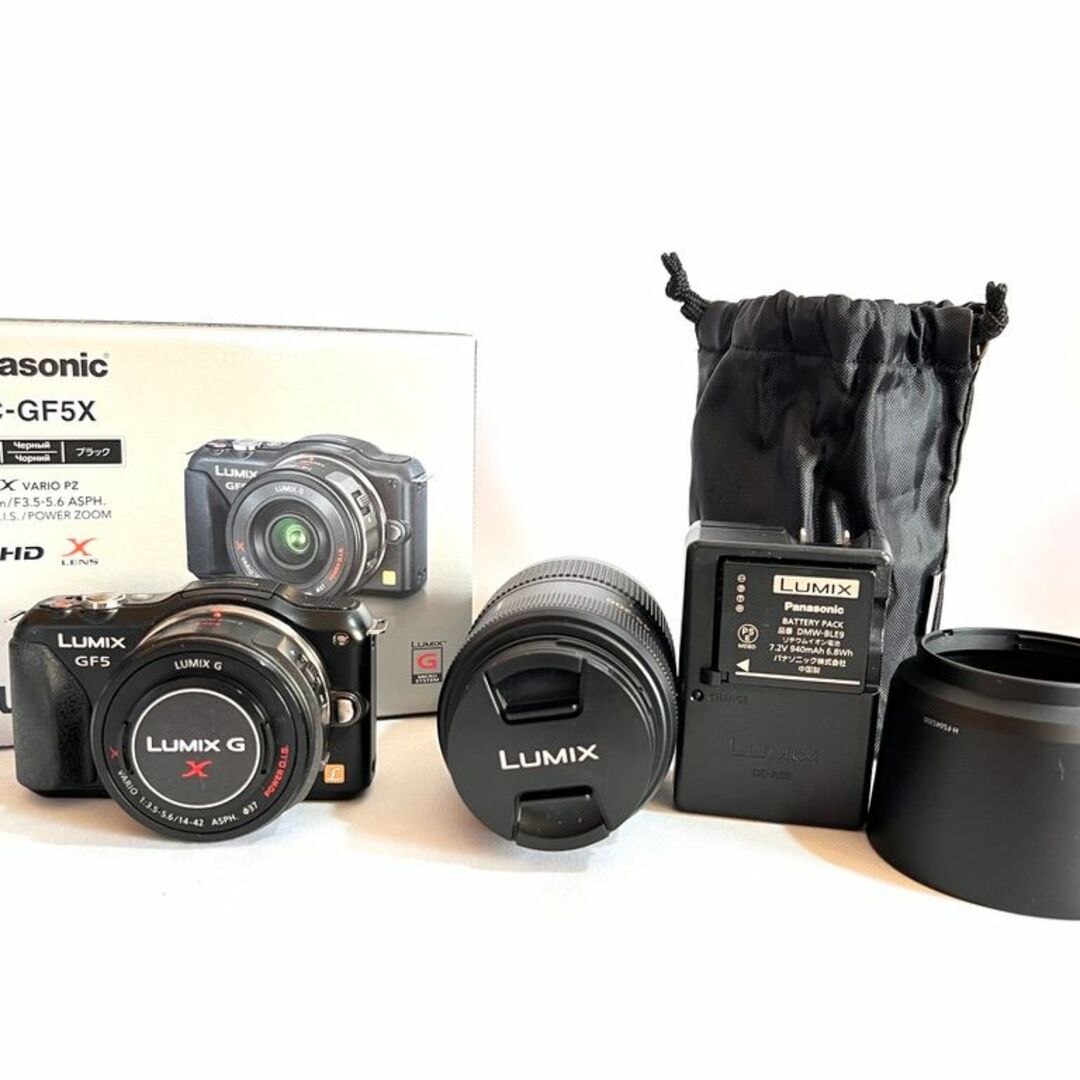 Panasonic - LUMIX ルミックス ミラーレス一眼カメラ DMC-GF5X /望遠ズームレン