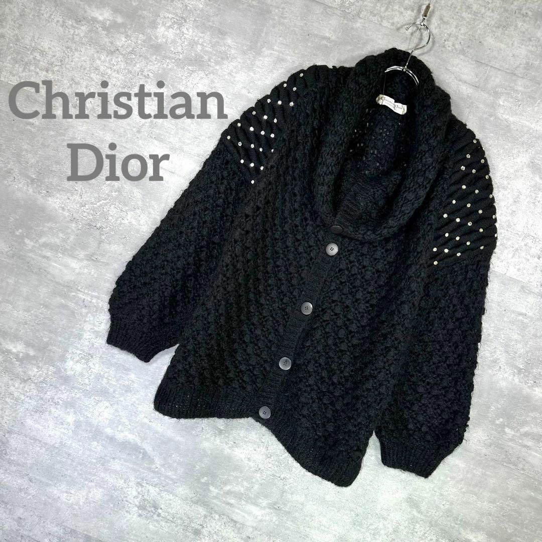 『Christian Dior』クリスチャンディオール ローゲージカーディガン