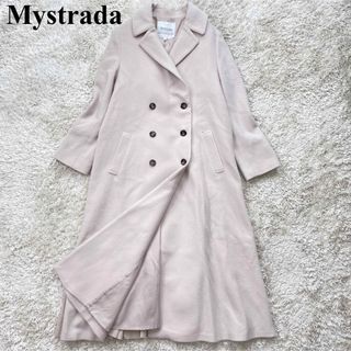 マイストラーダ(Mystrada)の美品 Mystrada バックプリーツロングコート コート マイストラーダ 36(ロングコート)