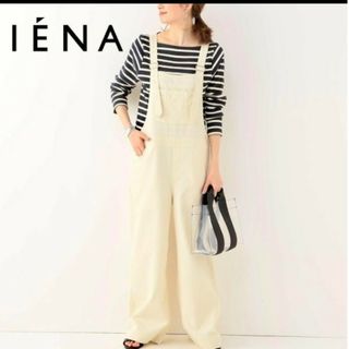 イエナ(IENA)のL'ATELIER DENIME D' IENA ホワイトオールインワン　36(オールインワン)