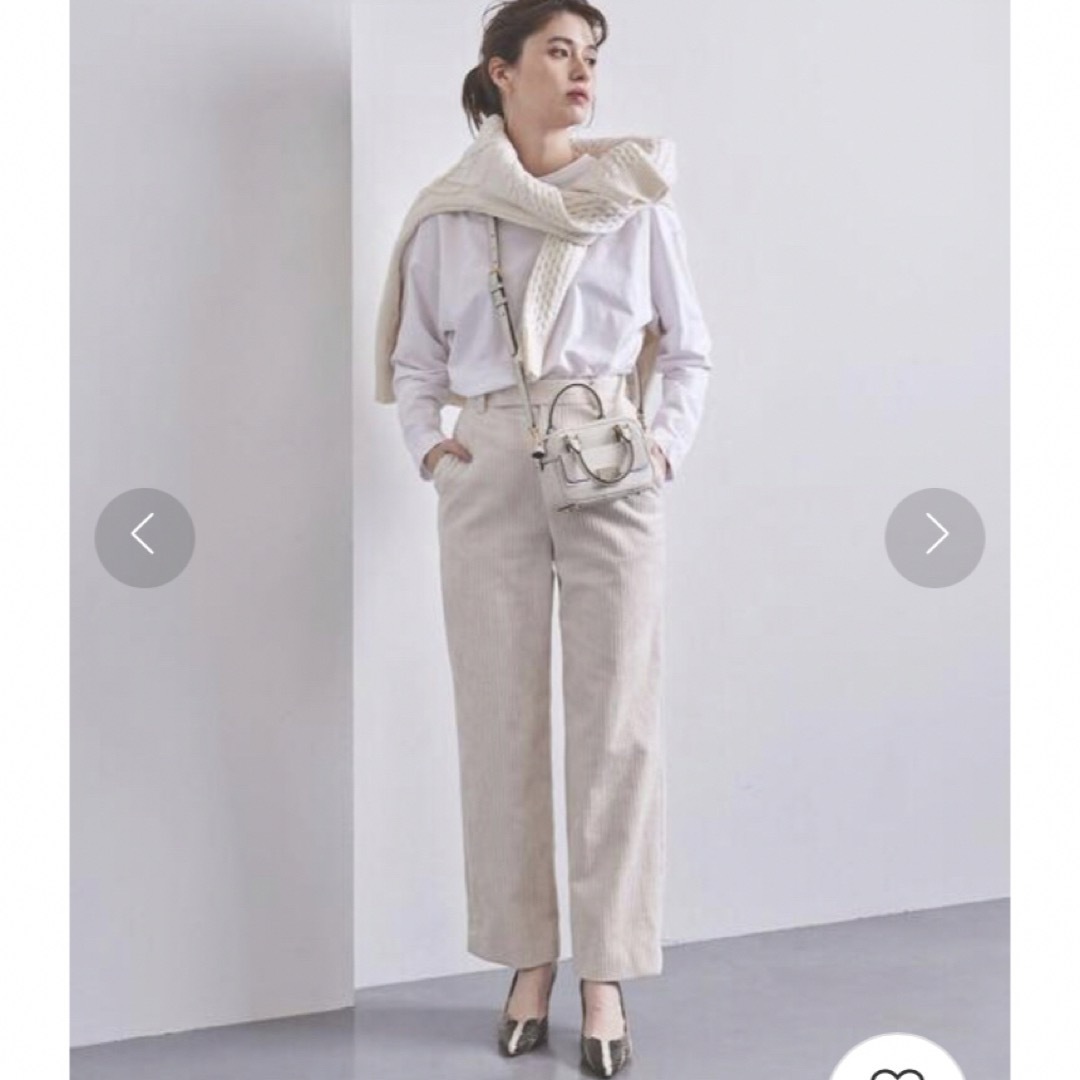 UNITED ARROWS(ユナイテッドアローズ)のUNITED ARROWS UWSC コーデュロイ ハイウエストパンツ 36  レディースのパンツ(カジュアルパンツ)の商品写真