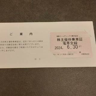 相鉄　相模鉄道　株主優待乗車証　電車全線　定期券タイプ(鉄道乗車券)