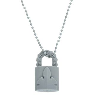 クロムハーツ(Chrome Hearts)のクロムハーツ  PADLOCK FLERKNEE SLCN/パドロックフレアニー ラバーネックレス メンズ(ネックレス)