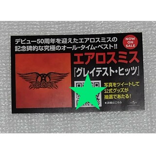 エアロスミス　鳴⾨鯛焼本舗　鯛焼き　ノベルティ　カード　●　AEROSMITH(その他)