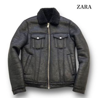 ザラ ムートン レザージャケット/革ジャン(メンズ)の通販 28点 | ZARA