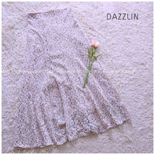 ダズリン(dazzlin)の《dazzlin》2023 パステルレースフレアスカート(ロングスカート)