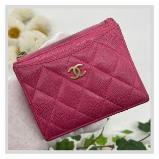 シャネル キャビアスキン 名刺入れ/定期入れ(レディース)(ピンク/桃色 シャネル キャビアスキン 名刺入れ/定期入れ(レディース)(ピンク/桃色