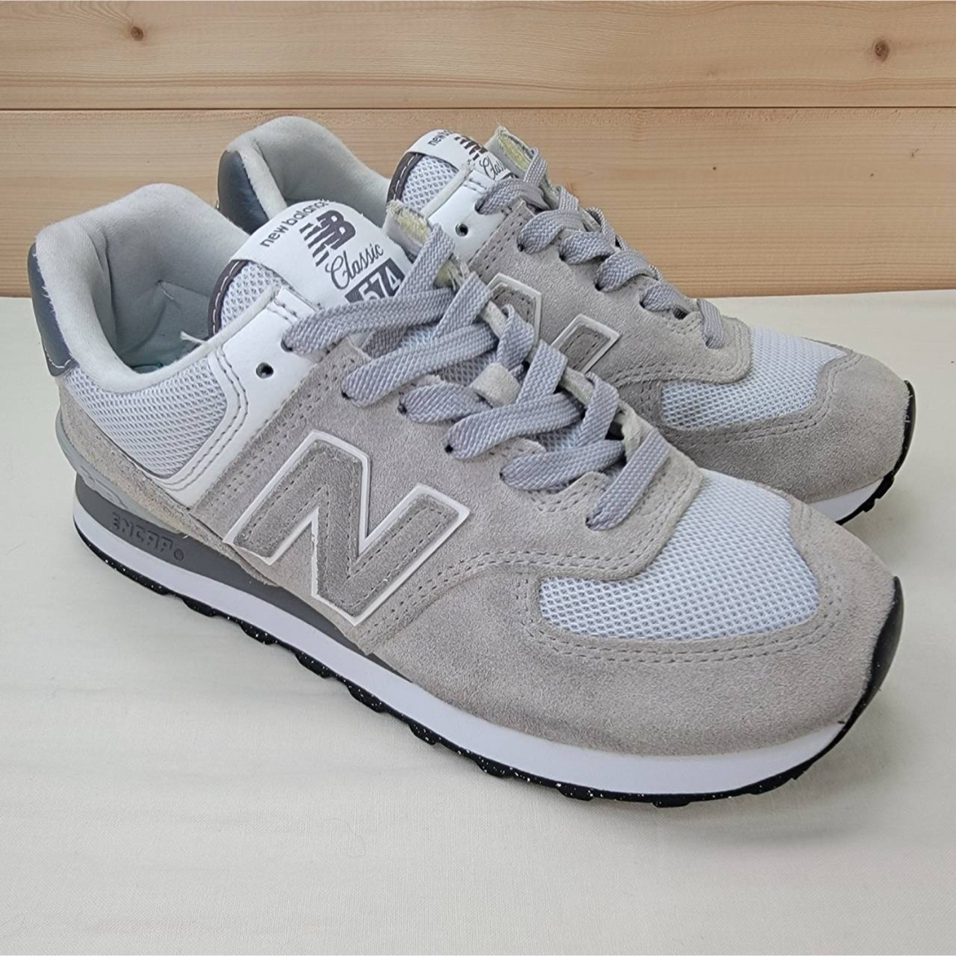 574（New Balance）(ゴーナナヨン)のニューバランス U574GS2 グレー 23㎝ レディースの靴/シューズ(スニーカー)の商品写真