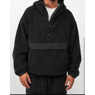 ロンハーマン(Ron Herman)のBoa Fleece Anorak Hoodie Lサイズ　ovy(ブルゾン)