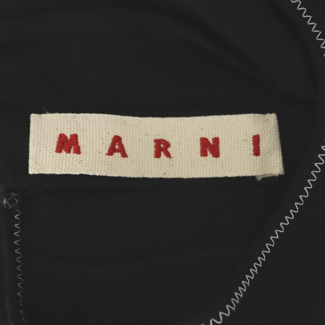 Marni(マルニ)のマルニ ノースリーブブラウス チュニック丈 40 黒 ブラック /MI ■OS レディースのトップス(シャツ/ブラウス(半袖/袖なし))の商品写真