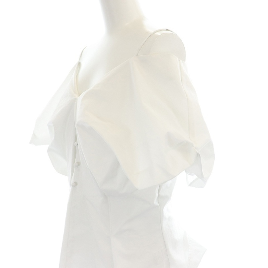 Mystrada(マイストラーダ)のマイストラーダ 23SS バルーンオフショルブラウス 半袖 38 白 ホワイト レディースのトップス(シャツ/ブラウス(半袖/袖なし))の商品写真