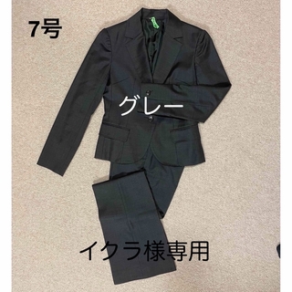 レディース スーツ　黒&グレー2着(スーツ)