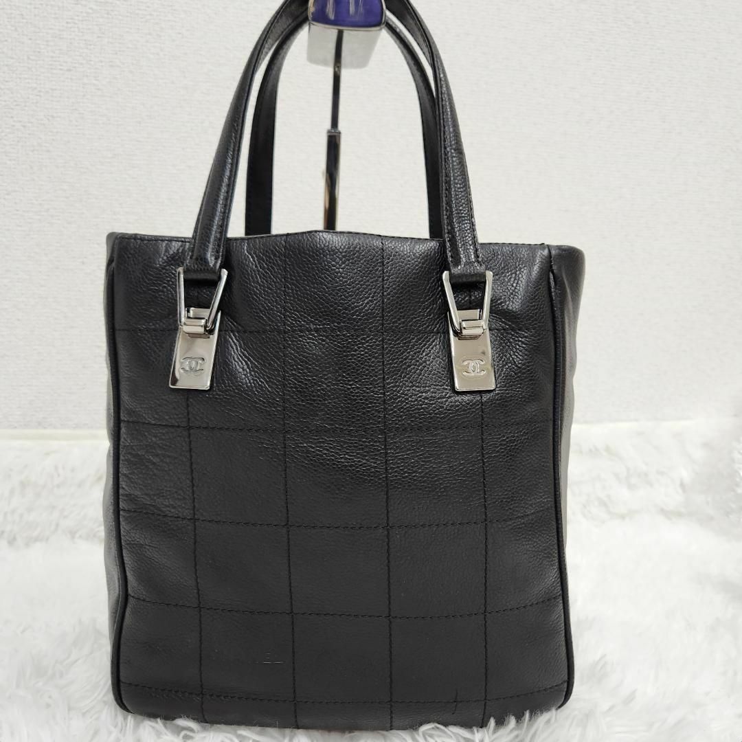 CHANEL - 美品☆CHANEL チョコバー トートバッグ キャビアスキン CHANEL - 美品☆CHANEL チョコバー トートバッグ キャビアスキン