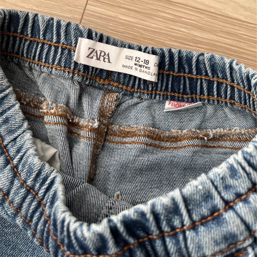 ZARA KIDS(ザラキッズ)のZARA デニムパンツ キッズ/ベビー/マタニティのベビー服(~85cm)(パンツ)の商品写真