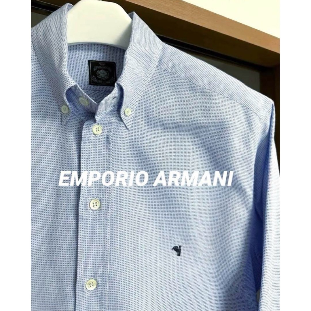 Emporio Armani(エンポリオアルマーニ)の✨人気LOGO・極美品✨EMPORIO ARMANIエンポリオアルマーニ シャツ メンズのトップス(シャツ)の商品写真