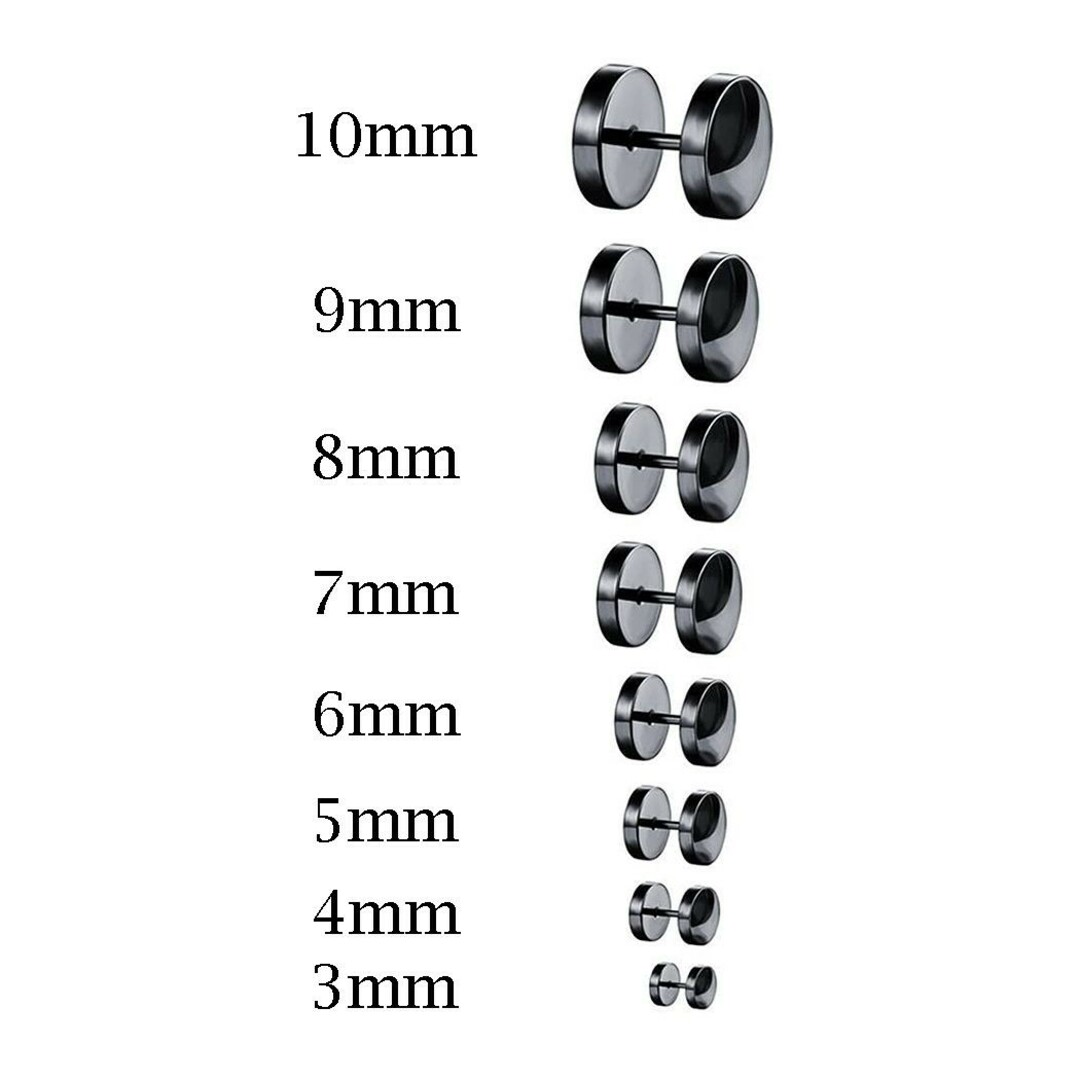 1000) 選べる ダンベル バーベル ピアス ネジ サージカルステンレス　2個 メンズのアクセサリー(ピアス(両耳用))の商品写真