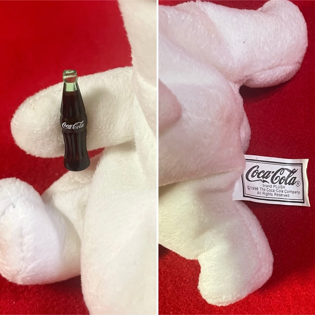 コカ・コーラ(コカコーラ)のCoca - Cola   スタフッド シロクマ サンタクロース エンタメ/ホビーのおもちゃ/ぬいぐるみ(キャラクターグッズ)の商品写真