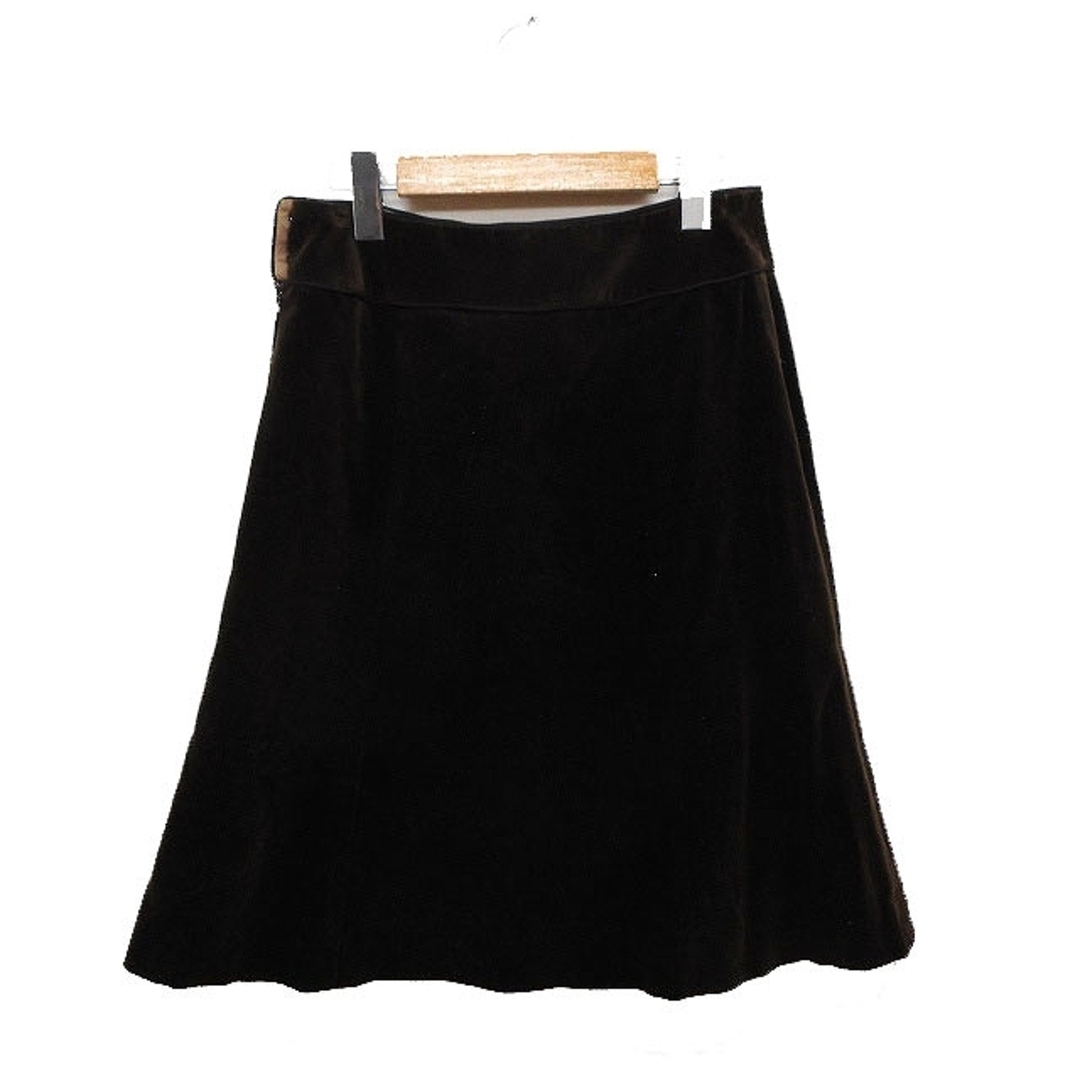MK MICHEL KLEIN(エムケーミッシェルクラン)のエムケー ミッシェルクラン MK MICHEL KLEIN ベロアフレアスカート レディースのスカート(ひざ丈スカート)の商品写真