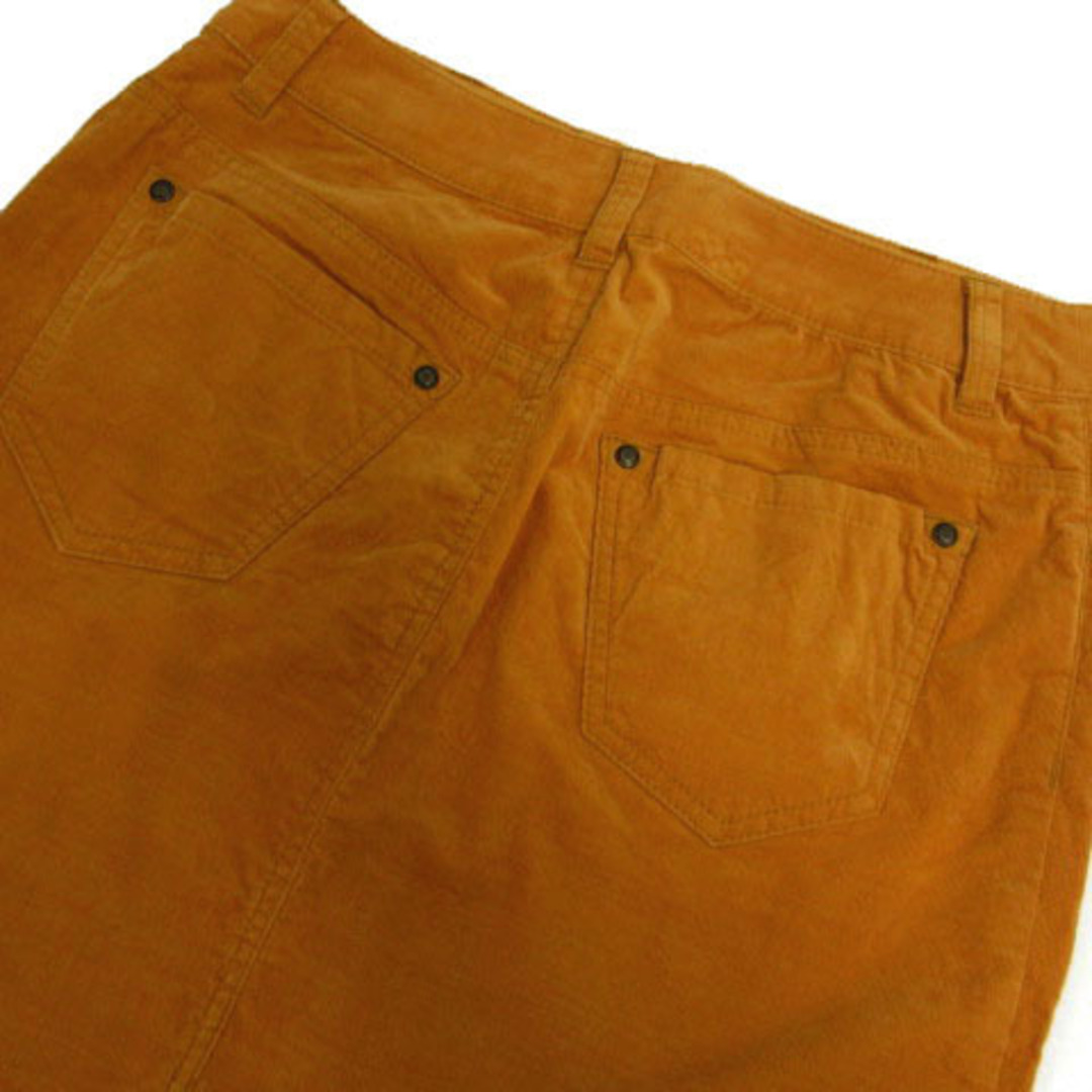 自由区(ジユウク)の自由区 スカート ミディ丈 コーデュロイ ストレッチ 茶系 橙色系 38 レディースのスカート(ひざ丈スカート)の商品写真
