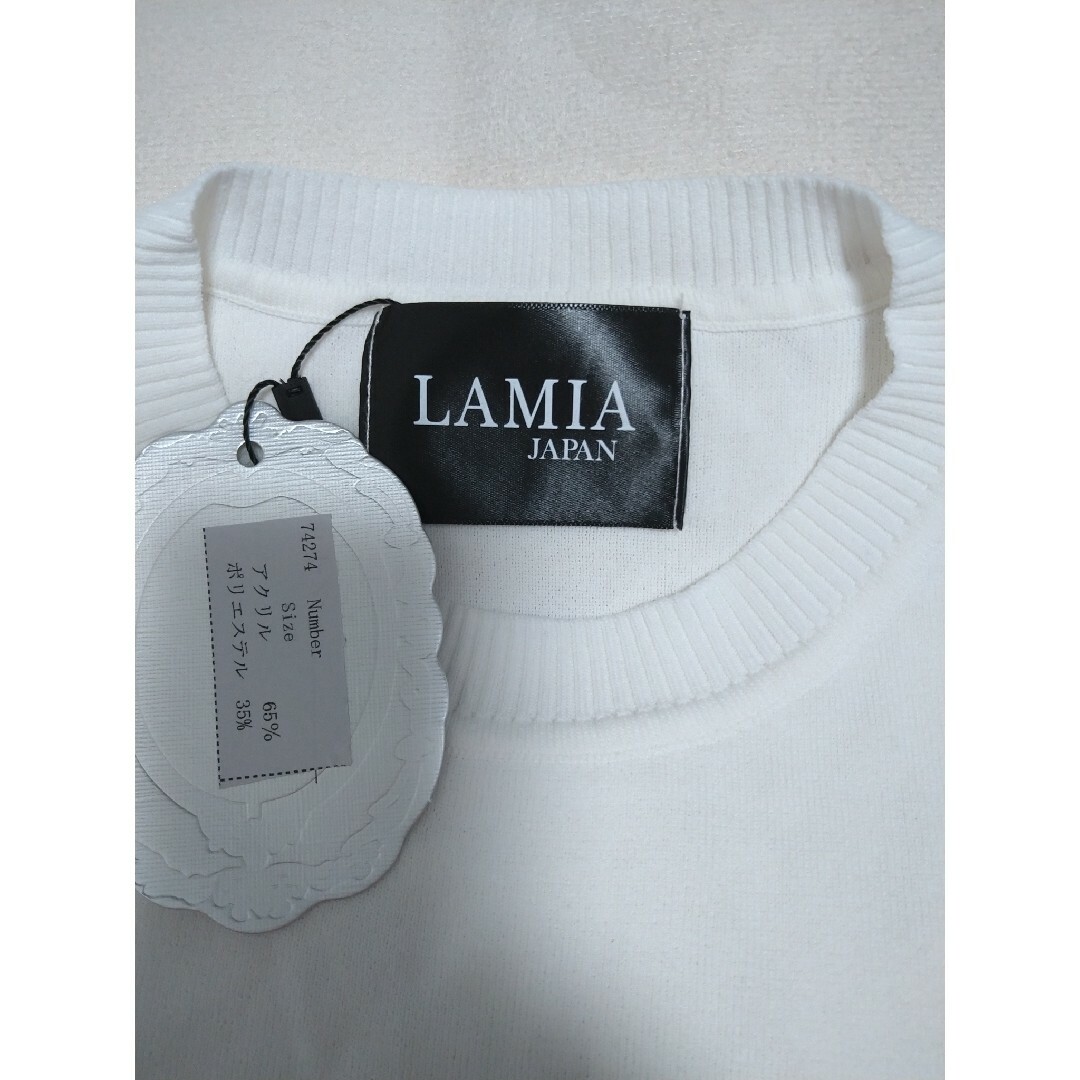 LAMIA(ラミア)のラミア ロゴサマーニット！！ レディースのトップス(カットソー(半袖/袖なし))の商品写真