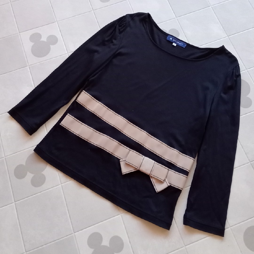 エムズグレイシー♡ステッチリボン♡カットソー エムズグレイシー♡ステッチリボン♡カットソー