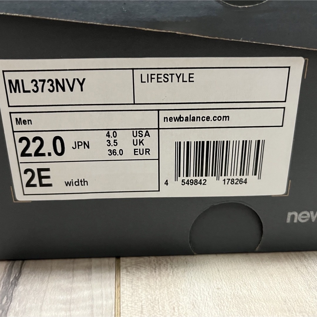 New Balance(ニューバランス)の▷▷　　new balance  ML373  ネイビーグレー 22.0 2E レディースの靴/シューズ(スニーカー)の商品写真