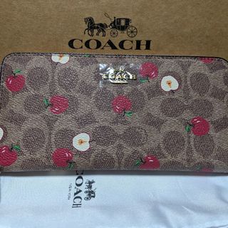 コーチ(COACH)のCOACH 長財布　シグネチャーりんご(財布)