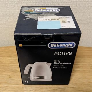 デロンギ(DeLonghi)の電気ケトル 1L デロンギ アクティブ  KBLA 1200J-W(電気ケトル)