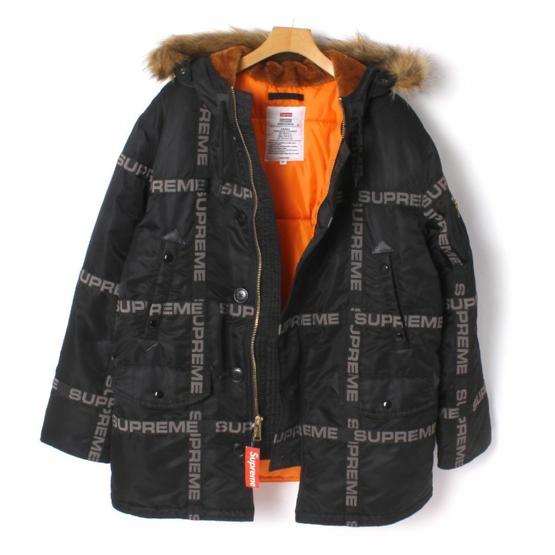 Supreme(シュプリーム)の新品 Supreme Logo Tape N-3B Parka Mシュプリーム  メンズのジャケット/アウター(フライトジャケット)の商品写真