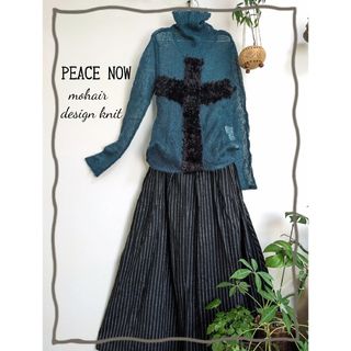 【美品】PEACE NOW モヘアニット シャギー タートル 希少