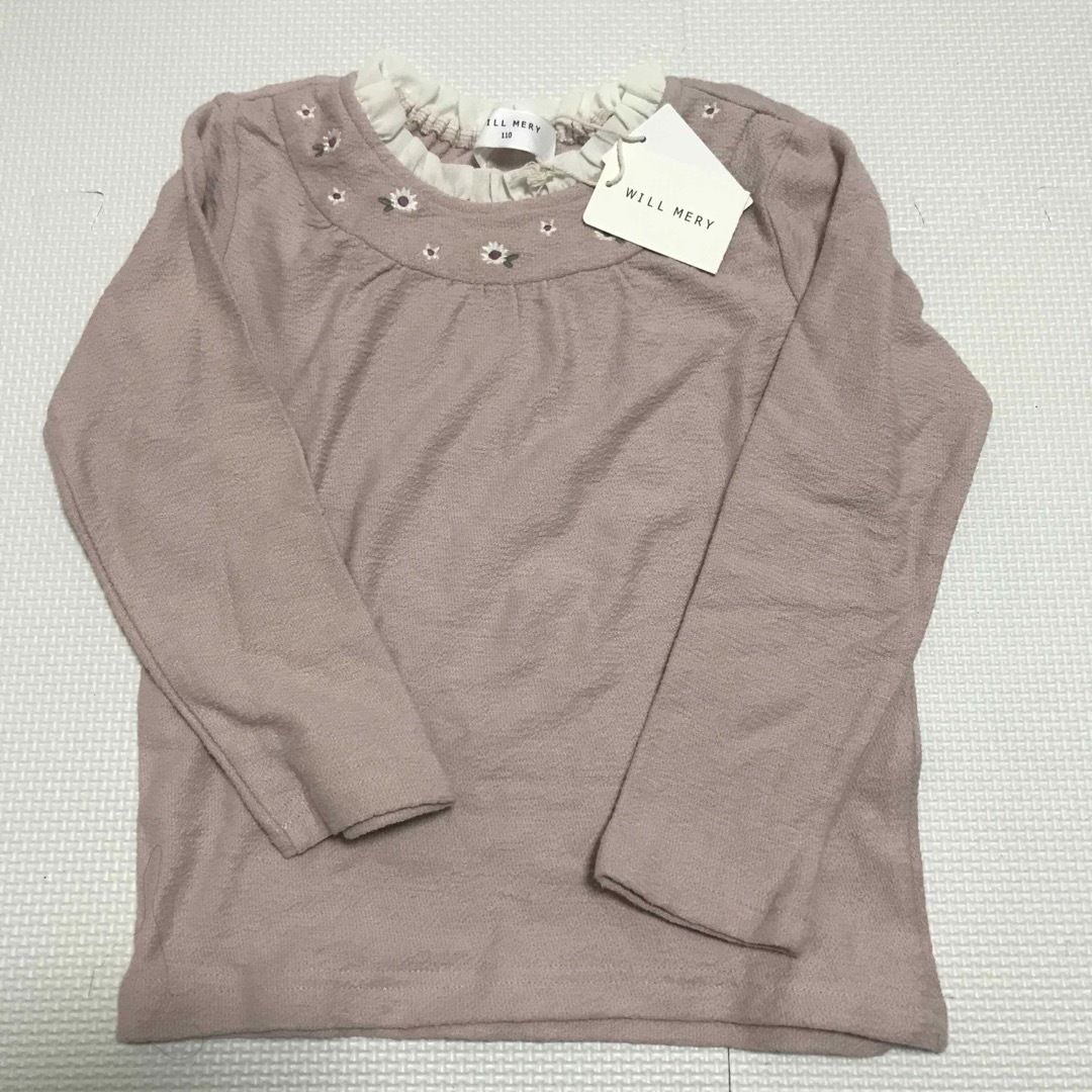 WILL MERY(ウィルメリー)の【新品未使用】WILLMERY カットソー　女の子　110センチ  キッズ/ベビー/マタニティのキッズ服女の子用(90cm~)(Tシャツ/カットソー)の商品写真