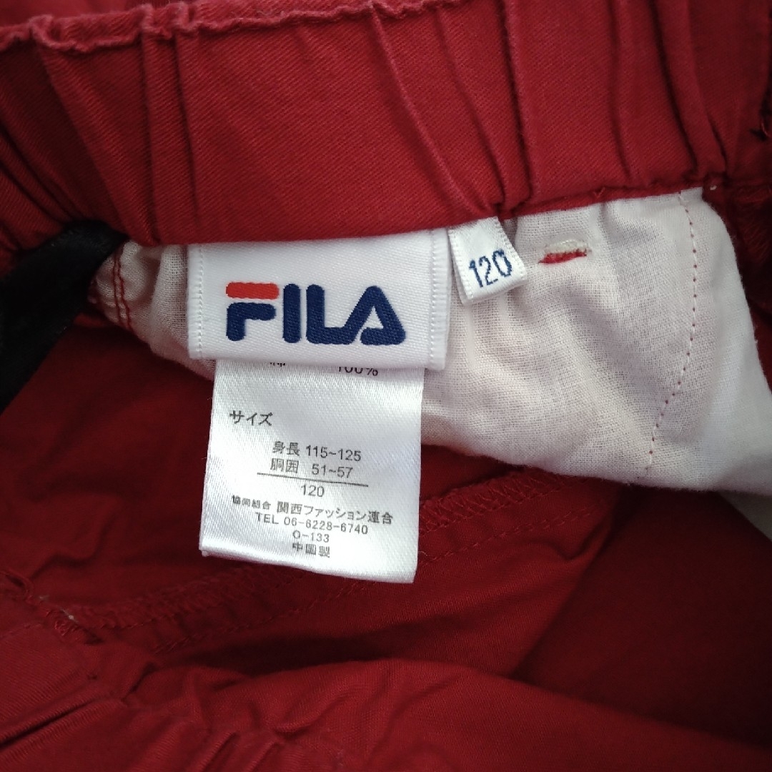 FILA(フィラ)のFILA    ハーフパンツ　120 キッズ/ベビー/マタニティのキッズ服男の子用(90cm~)(パンツ/スパッツ)の商品写真