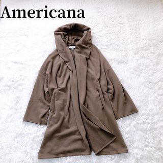 アメリカーナ(AMERICANA)のアメリカーナ カーディガン ロングカーディガン ニット フード ガウン コート(カーディガン)