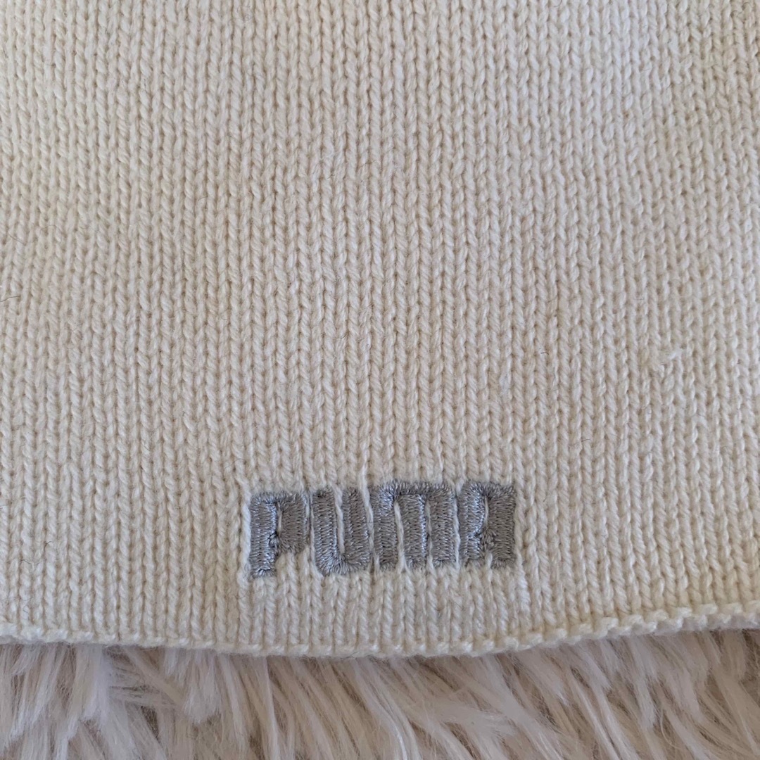 PUMA(プーマ)のPUMA   プーマ　 ニットキャップ　ビーニー 白 スパンコール  メンズの帽子(ニット帽/ビーニー)の商品写真