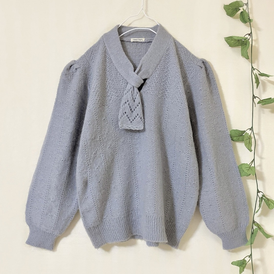 Lochie(ロキエ)のHAND KNIT ◆ ボウタイニット ◆ レディースのトップス(ニット/セーター)の商品写真