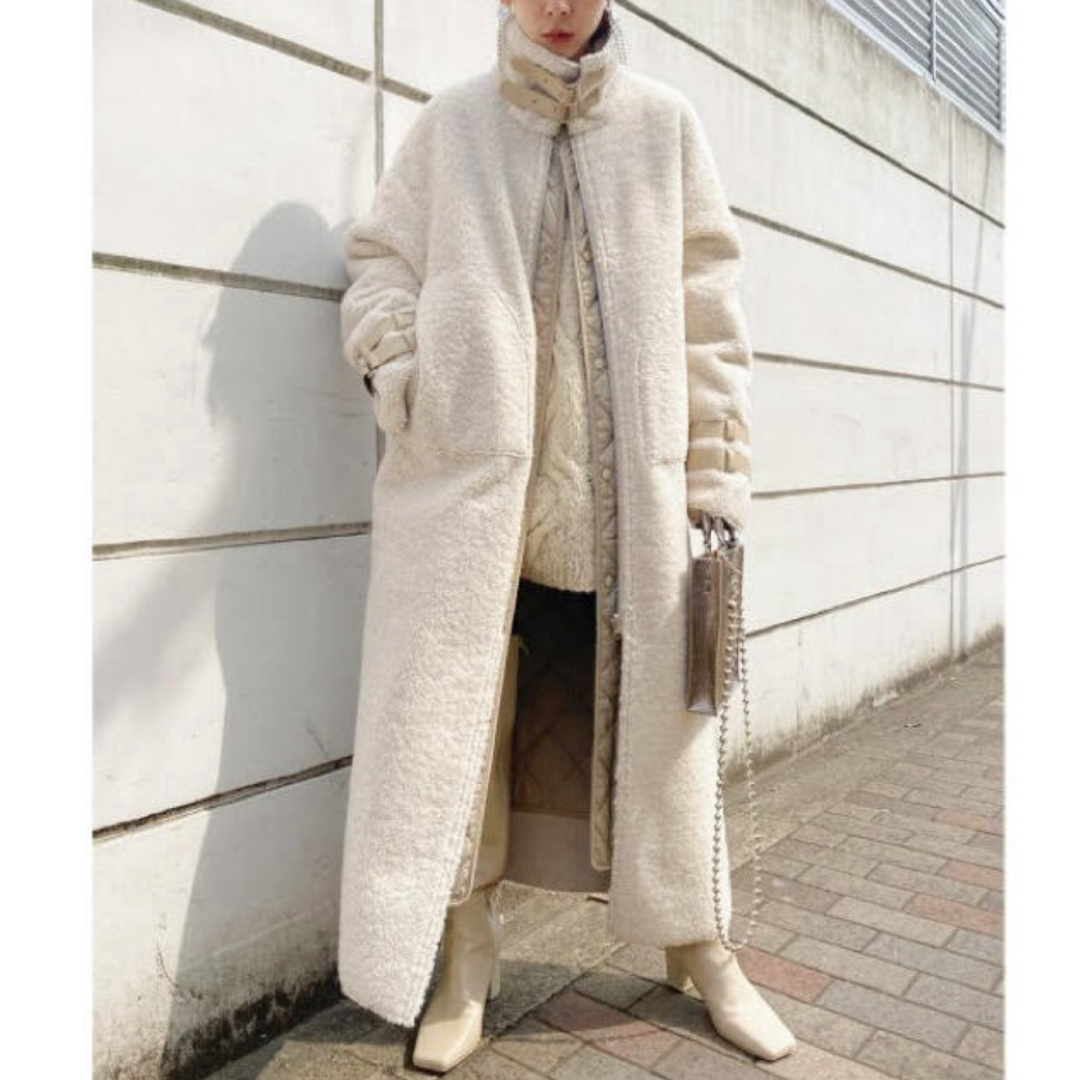 ロングコート Ameri VINTAGE - ameri 3way eco mouton coat