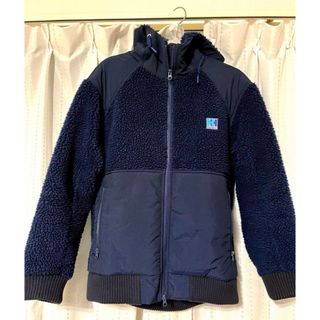 ヘリーハンセン(HELLY HANSEN)のHELLY HANSENボアフリースジャケット　ファイバーパイルフーディ　紺　L(その他)