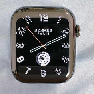 アップルウォッチ(Apple Watch)のApple Watch Hermes Series7 45mm ブラック 本体(その他)