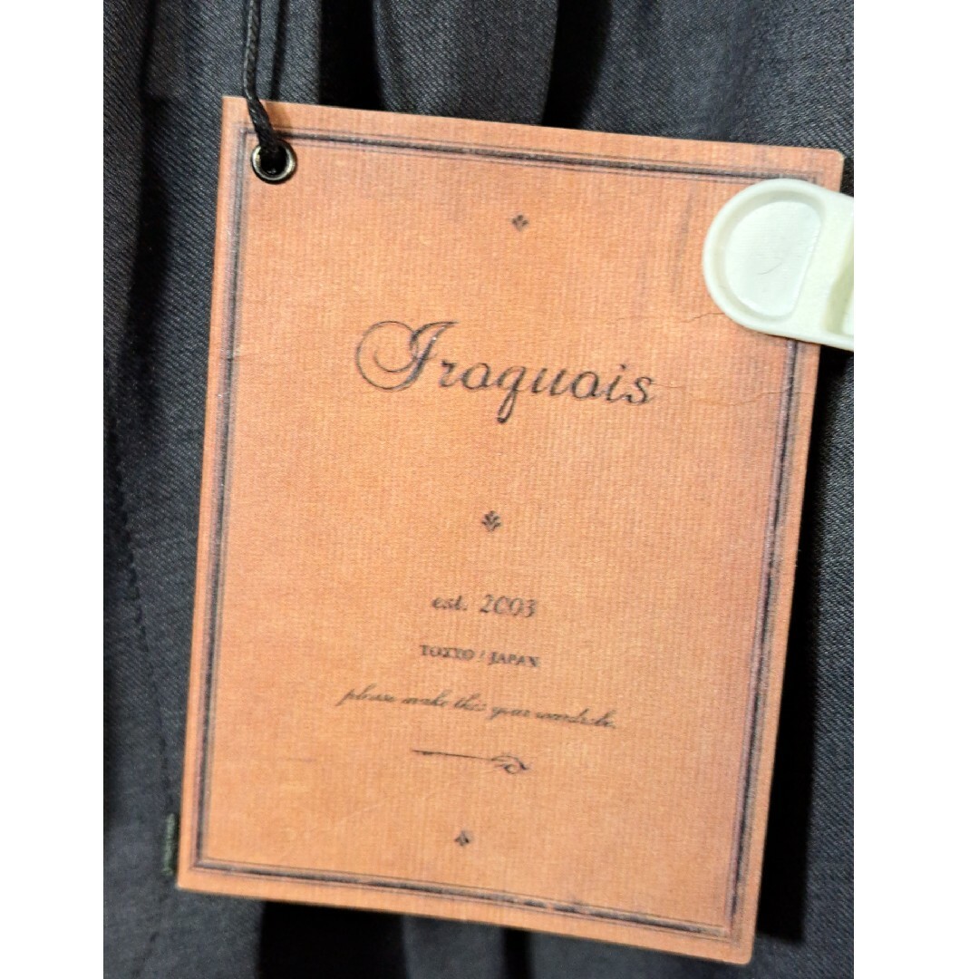 Iroquois(イロコイ)の未使用　IROQUOIS　ワイド　スラックス　８部丈　ウエストゴム仕様 メンズのパンツ(スラックス)の商品写真