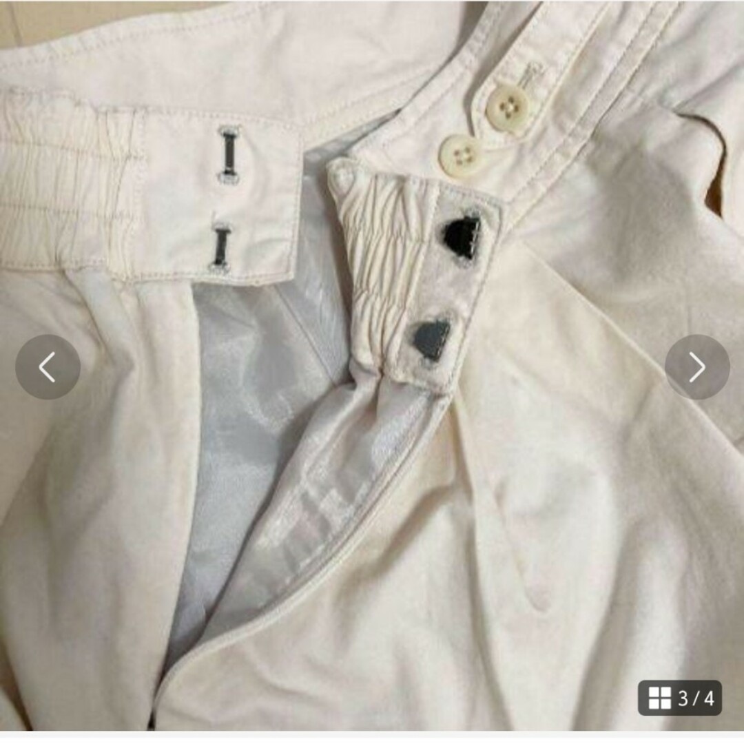 LEPSIM(レプシィム)のLEPSIM フレアロングスカート　アイボリー　M　レプシィム　ポケットつき レディースのスカート(ロングスカート)の商品写真