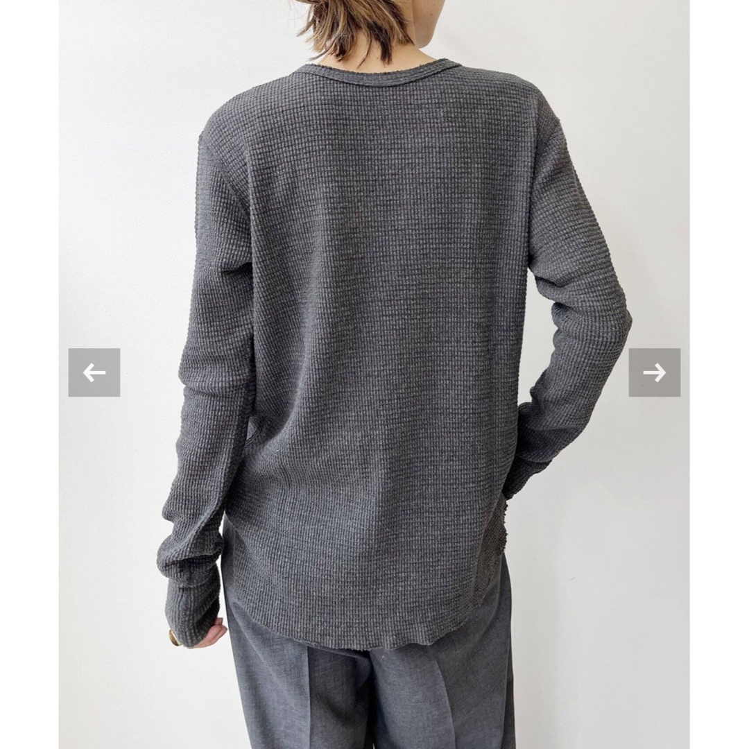 L'Appartement DEUXIEME CLASSE(アパルトモンドゥーズィエムクラス)のグッドグリーフ  HENLEY NECK THERMAL TOP レディースのトップス(カットソー(長袖/七分))の商品写真