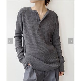 アパルトモンドゥーズィエムクラス(L'Appartement DEUXIEME CLASSE)のグッドグリーフ  HENLEY NECK THERMAL TOP(カットソー(長袖/七分))