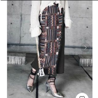 アメリヴィンテージ(Ameri VINTAGE)のアメリ GOBELINS TAPESTRY TIGHT SKIRT(ロングスカート)