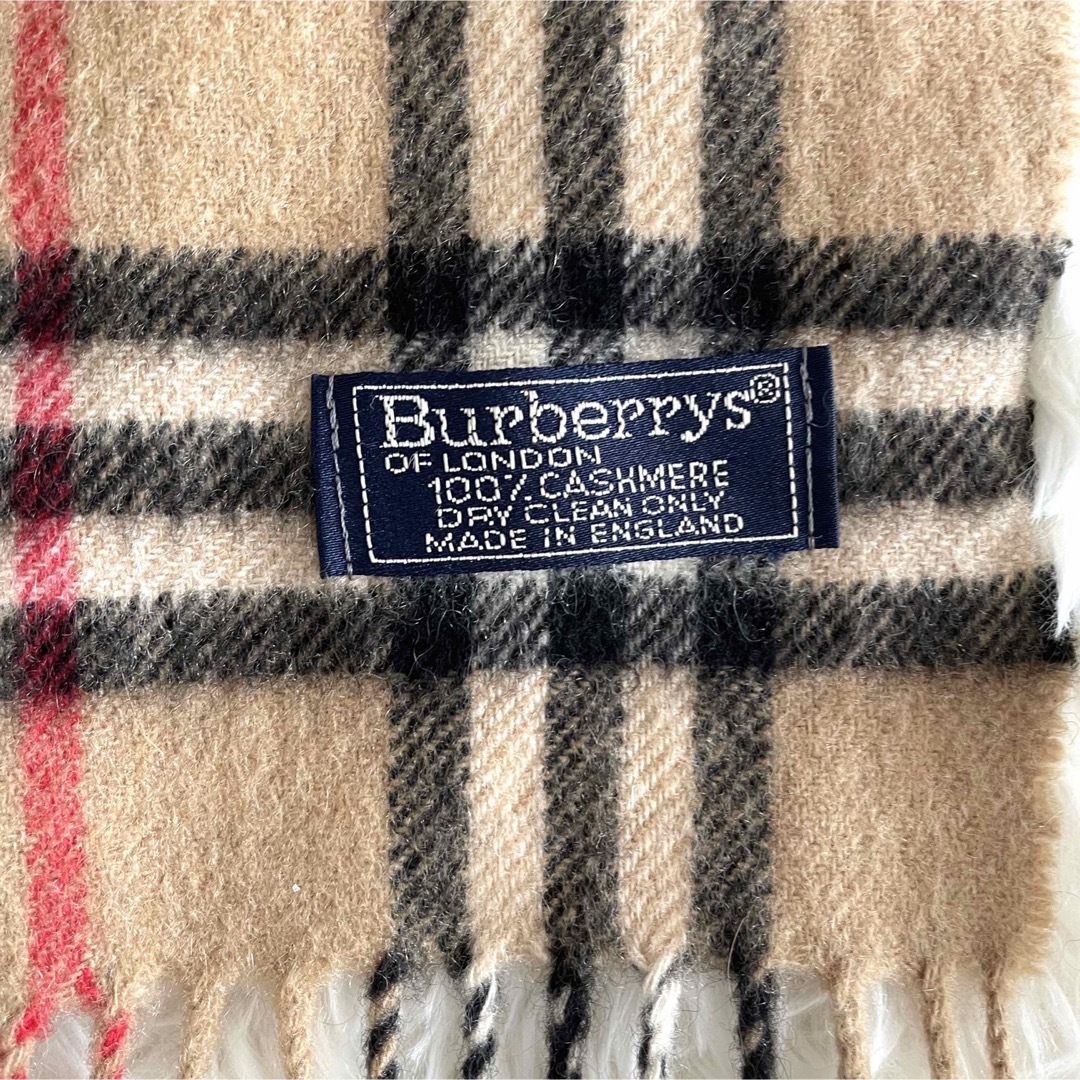 BURBERRY - 【定番】バーバリー カシミヤマフラー ノバチャック