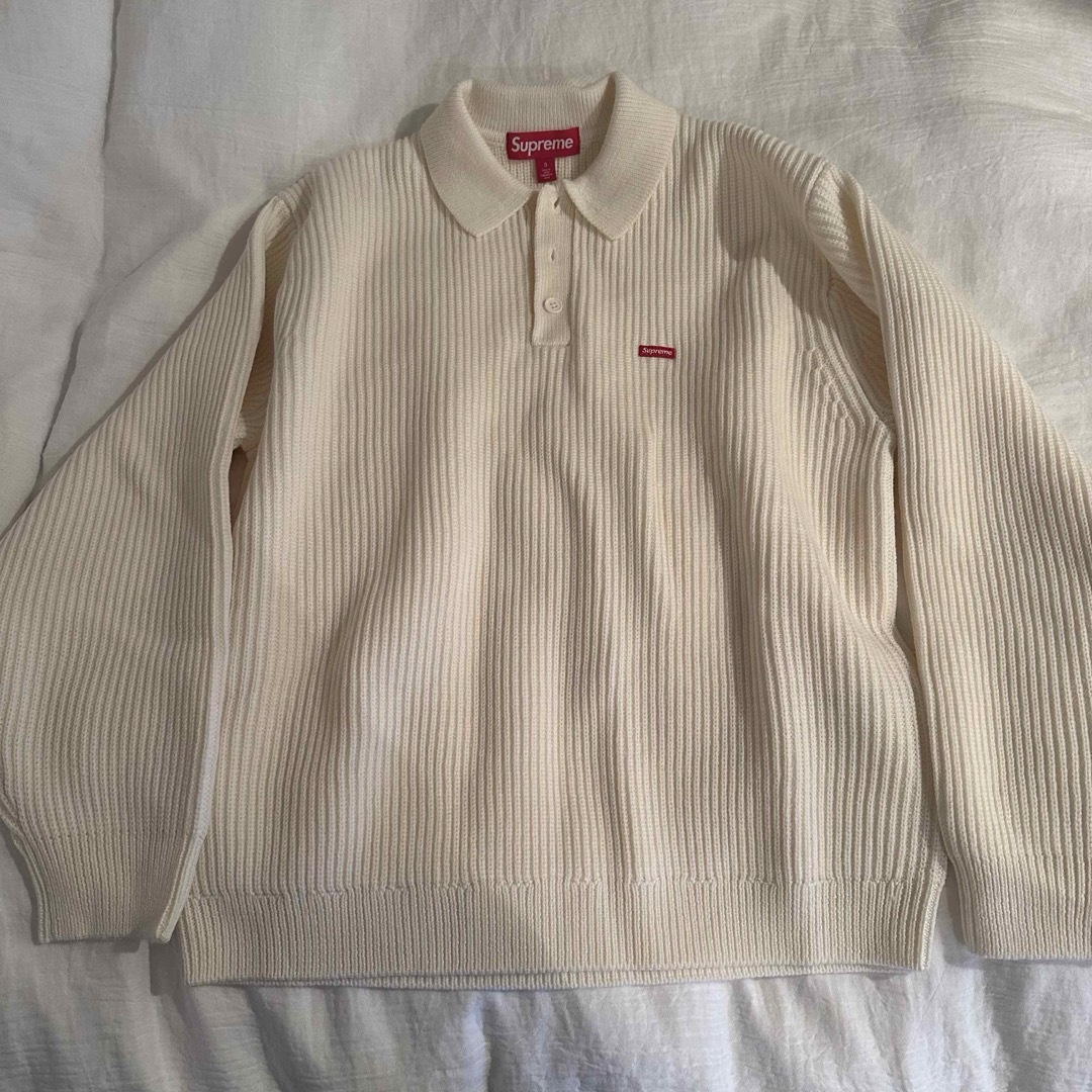 supremeセーターSupreme Small Box Polo Sweater "Ivory"
