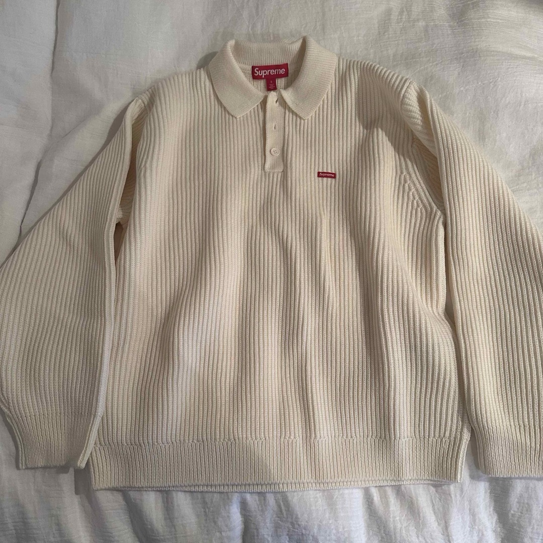 Supreme Small Box Polo Sweater "Ivory"supreme